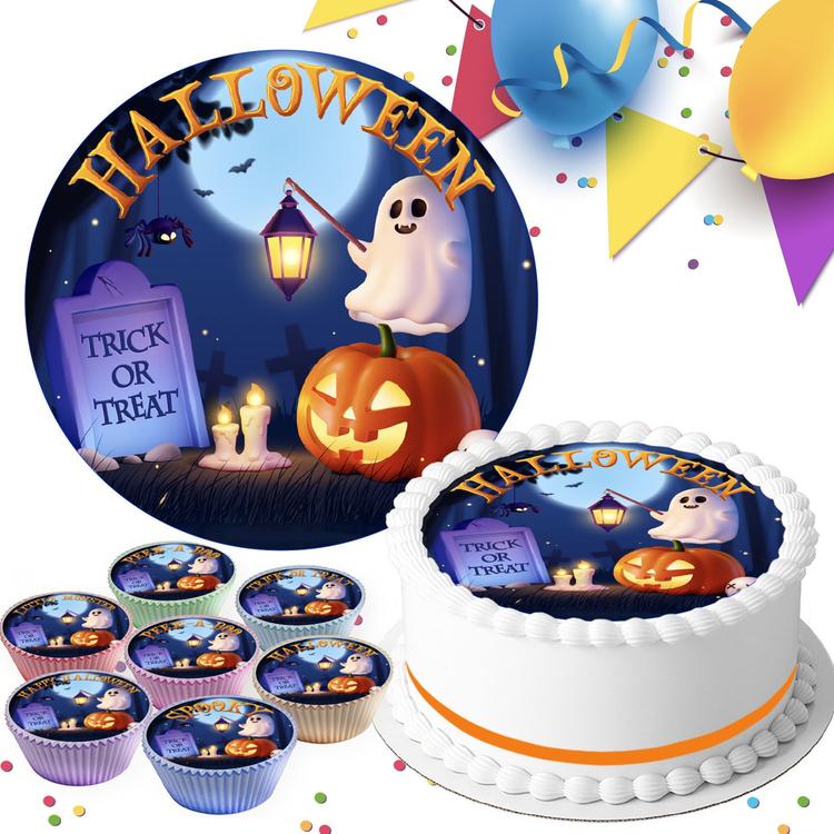 HALLOWEEN SPOOKY SCARY PARTY EDIBLE CAKE TOPPER & CUPCAKE TOPPERS HAL-20A HALLOWEEN SPOOKY SCARY PARTY EDIBLE CAKE TOPPER & CUPCAKE TOPPERS HAL-20A